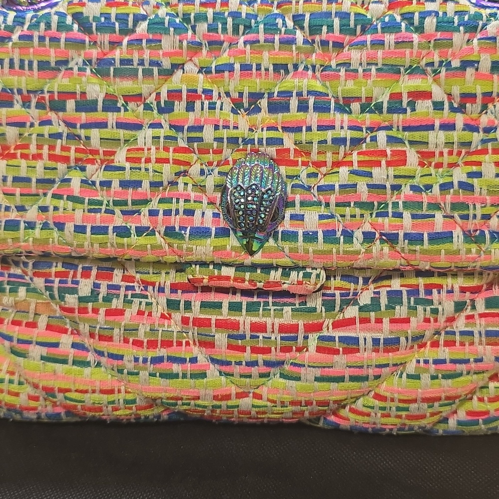 Kurt Geiger London Large Tweed Kensington Woven Purse